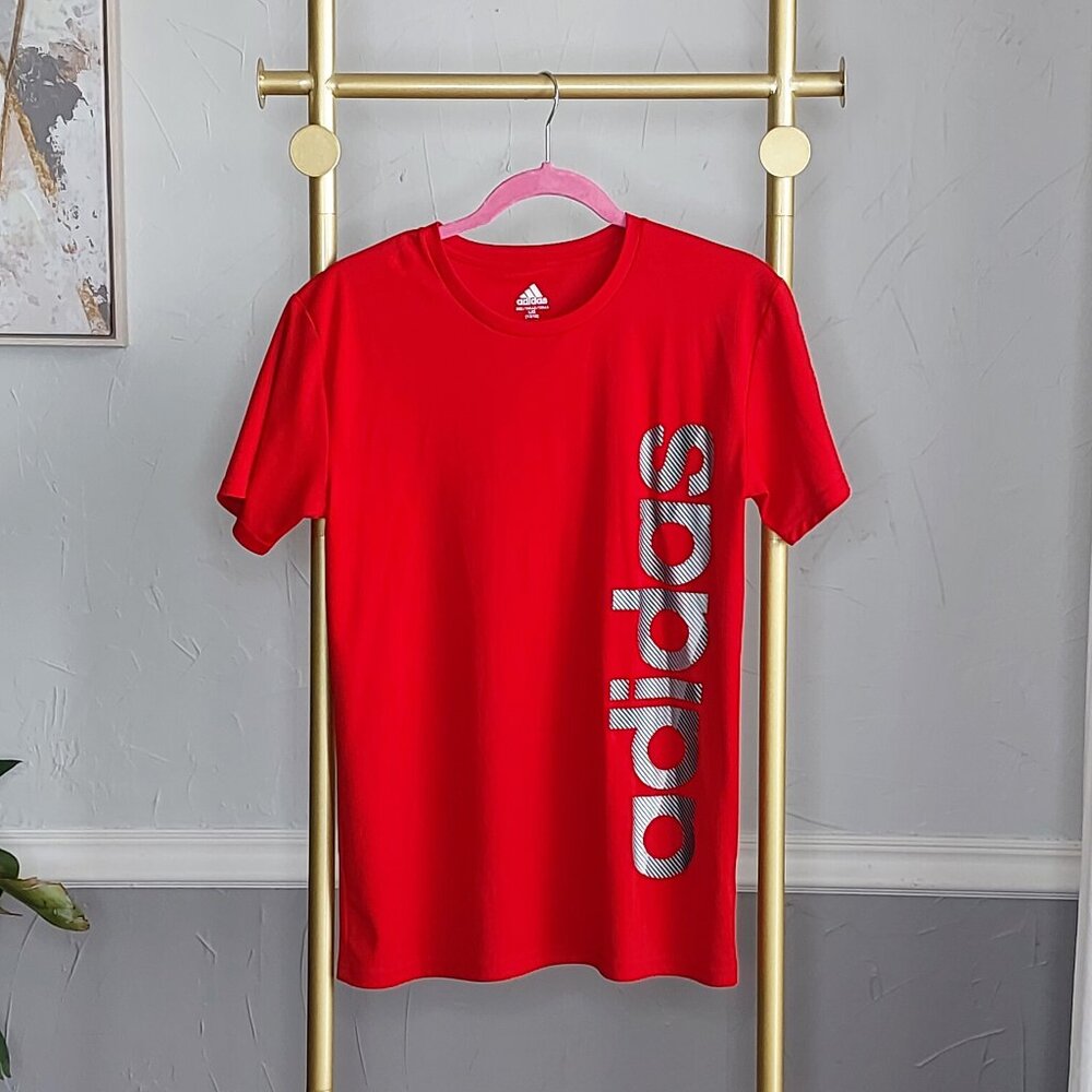 adidas Boys SS Poly Sport Tee